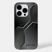 Cool Masculine Metallic Geometric Design Case-Mate iPhone Case (Achterkant)