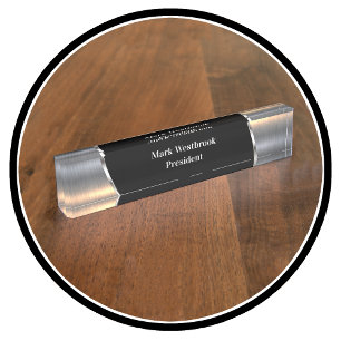 Cool Masculine Monogram Executive. Naambordje