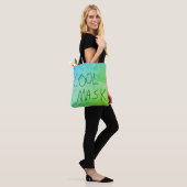 Cool Mask Original Handschrift blauw en groen Tote Bag (Op model)