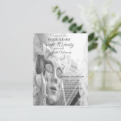 Cool Masquerade Chic Masque Sweet 16 Uitnodiging Briefkaart (Staand voorkant)