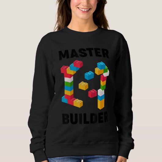 Cool Master Bouwer Bouwstenen Mannen Vrouwen Trui (Voorkant)