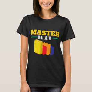 Cool Master Builder Bouwstenen Bricks Speelgoed GI T-shirt