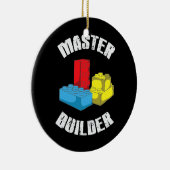 Cool Master Builder Funny Building Blocks Gift Keramisch Ornament (Rechts)