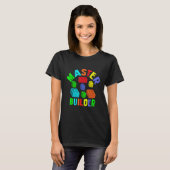 Cool Master Builder Grappige bouwstenen grappig Ik T-shirt (Voorkant volledig)