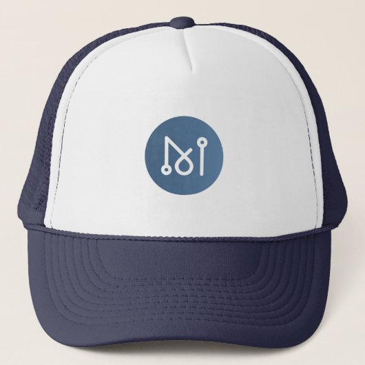 Cool Matrix AI Network Cryptocurrency Coin Sign. Trucker Pet (Voorkant)
