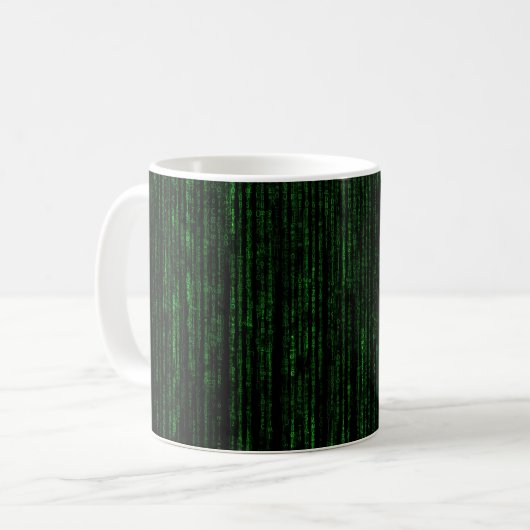 Cool Matrix-effect Koffiemok (Voorkant links)