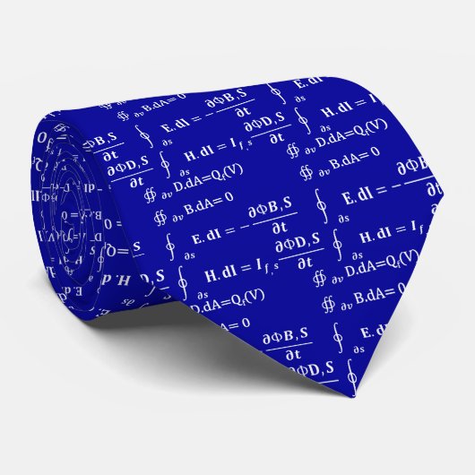 Cool Maxwell Integral Equation stropdas (Opgerold)