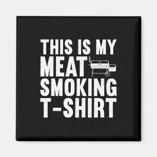 Cool Meat Smoking Art voor mannen vrouwen BBQ Gril Magneet