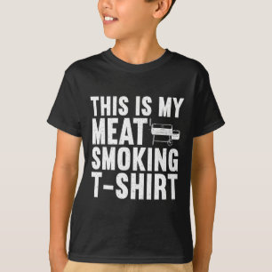 Cool Meat Smoking Art voor mannen vrouwen BBQ Gril T-shirt
