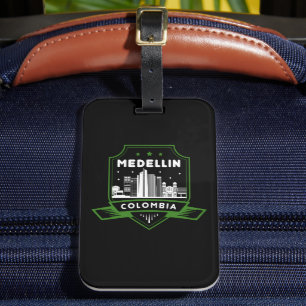 Cool Medellin Colombia Skyline Travel Bagagelabel