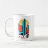 Cool Medellin Colombia  stadsgezicht Koffiemok (Links)