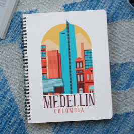 Cool Medellin Colombia stadsgezicht Notitieboek