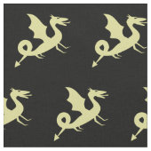 Cool Medieval Dragon Pattern Stof (Close Up)