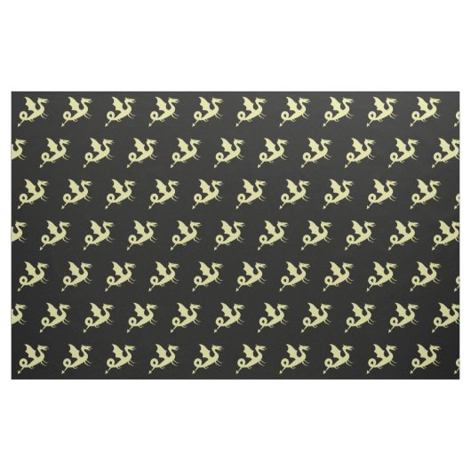 Cool Medieval Dragon Pattern Stof (Fat Quarter)