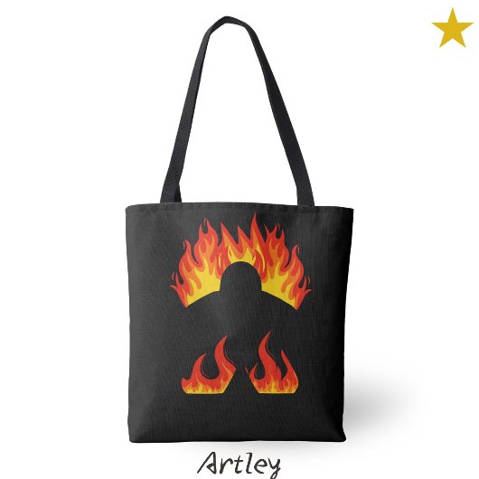 Cool Meeple On Fire Bordspellen Tote Bag