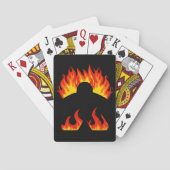 Cool Meeple Op Brand Bordspellen Pokerkaarten (Achterkant)