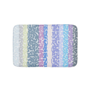 COOL Meerkleurig Groen/Grijs/Beige/Roze/Paars/Blau Badmat