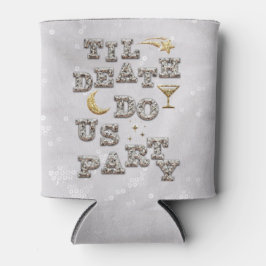 Cool Meisje Glam Glitter Metallic Disco Bacheloret Blikjeskoeler