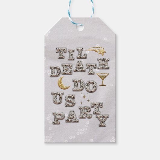 Cool Meisje Glam Glitter Metallic Disco Bacheloret Cadeaulabel (Voorkant)