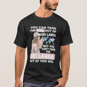 Cool Meisje van Sri Lanka Trots Sri Lanka Meisje T-shirt