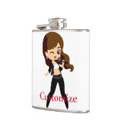 Cool Meisje Zingt Karaoke Thunder_Cove Heupfles (Links)