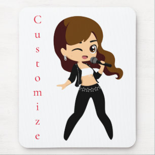 Cool Meisje Zingt Karaoke Thunder_Cove Muismat