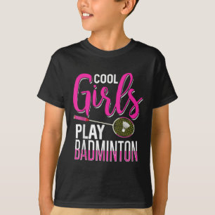 Cool Meisjes Spelen Badminton T-shirt
