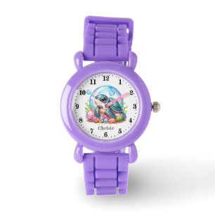 Cool meisjes zee schildpad voeg naam horloge