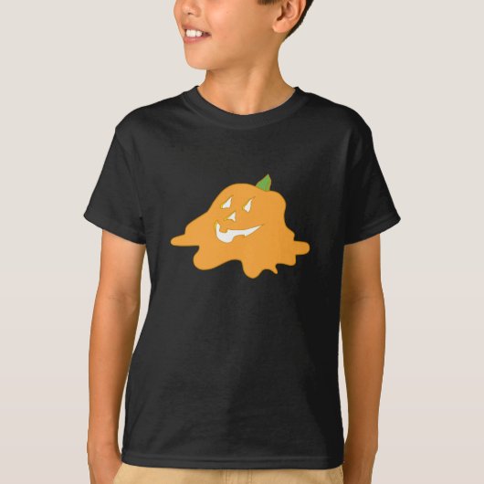 Cool Melting Halloween Jack-O-Lantern T-shirt (Voorkant)