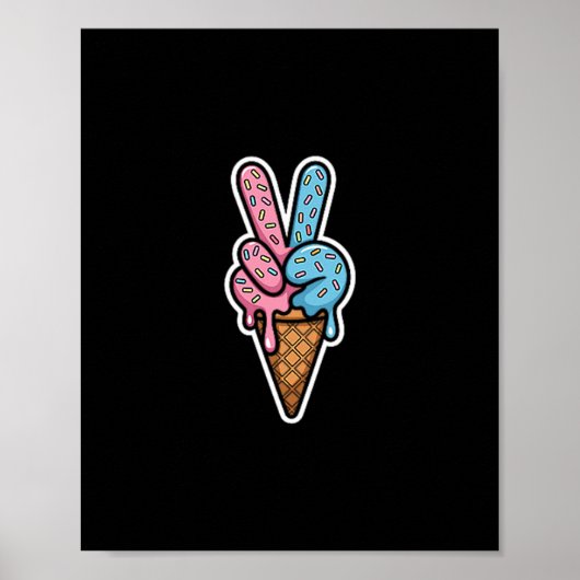 Cool Meme Zes Zeven 67 IJscrēm Sport Drip  Poster (Voorkant)
