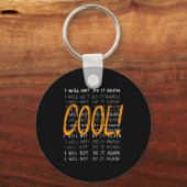 Cool Men Women Text Quote Graphic Art Family Frien Sleutelhanger (Voorkant)