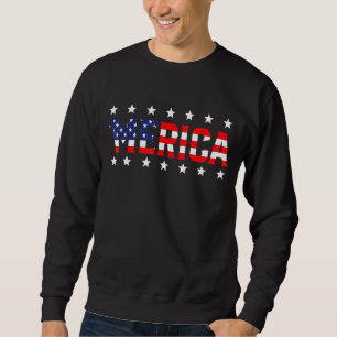 cool merica America vs vlag patriottisch 4 jul . Trui