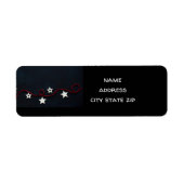 **COOL MERRY CHRISTMAS** RETURADRES ETIKET (Voorkant)