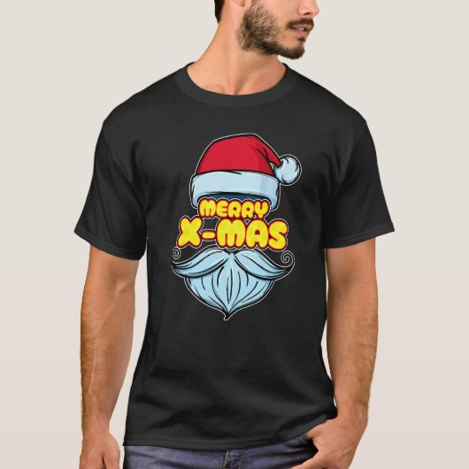 Cool Merry Xmas Statement Christmas Santa Claus Pa T-shirt (Voorkant)