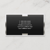 Cool Metal Border Lawyer Dark Visitekaartje (Achterkant)