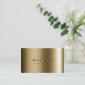 Cool Metal Bronze Life Coach Visitekaartje (Staand voorkant)