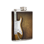 Cool Metal Grunge Electric Guitar Liquor Hip Flask Heupfles (Rechts)