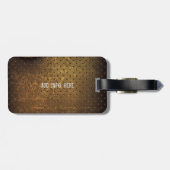 Cool Metal Grunge Electric Guitar Personalized Bagagelabel (Achterkant horizontaal)