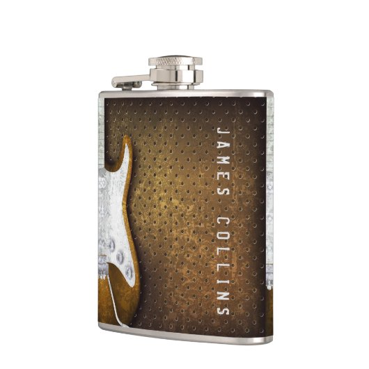 Cool Metal Grunge Electric Guitar Personalized Heupfles (Links)