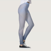 Cool Metallic Aluminium Borden grijs naar blauw Leggings (Rechts)