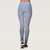 Cool Metallic Aluminium Borden grijs naar blauw Leggings (Achterkant)