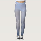 Cool Metallic Aluminium Borden grijs naar blauw Leggings (Voorkant)