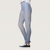 Cool Metallic Aluminium Borden grijs naar blauw Leggings (Links)