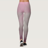 Cool Metallic Aluminium Borden Grijs tot Roze Leggings (Achterkant)