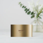 Cool Metallic Bronze Magicia Visitekaartje (Staand voorkant)