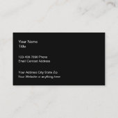 Cool Metallic Look Business Card Template Visitekaartje (Achterkant)
