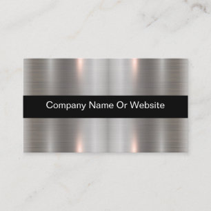 Cool Metallic Look Business Card Template Visitekaartje