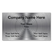 Cool Metallic look Magnetisch Visitekaartje (Voorkant)