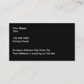 Cool Metallic look Visitekaartje (Achterkant)