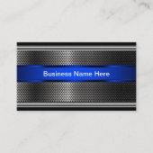 Cool Metallic look Visitekaartje (Voorkant)